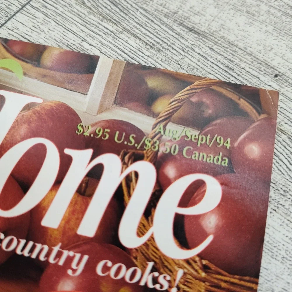 Taste of Home Magazine Aug/Sept 1994 Cooking Magazine Apple Recipes